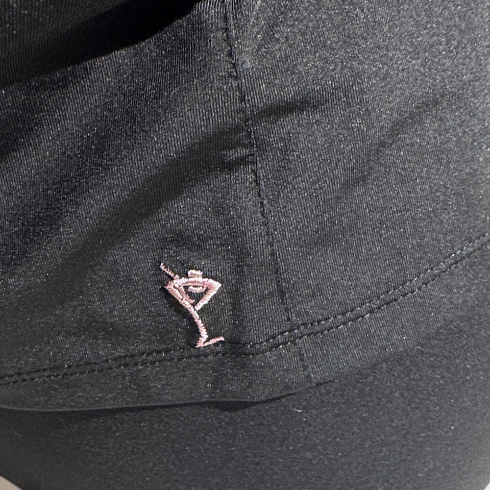 Golftini ⛳️ Black Women's Long-Sleeve Zip Collar Top - Picture 4 of 5